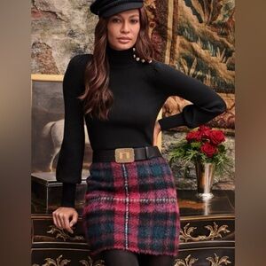 Lauren Ralph Lauren black label plaid skirt-14